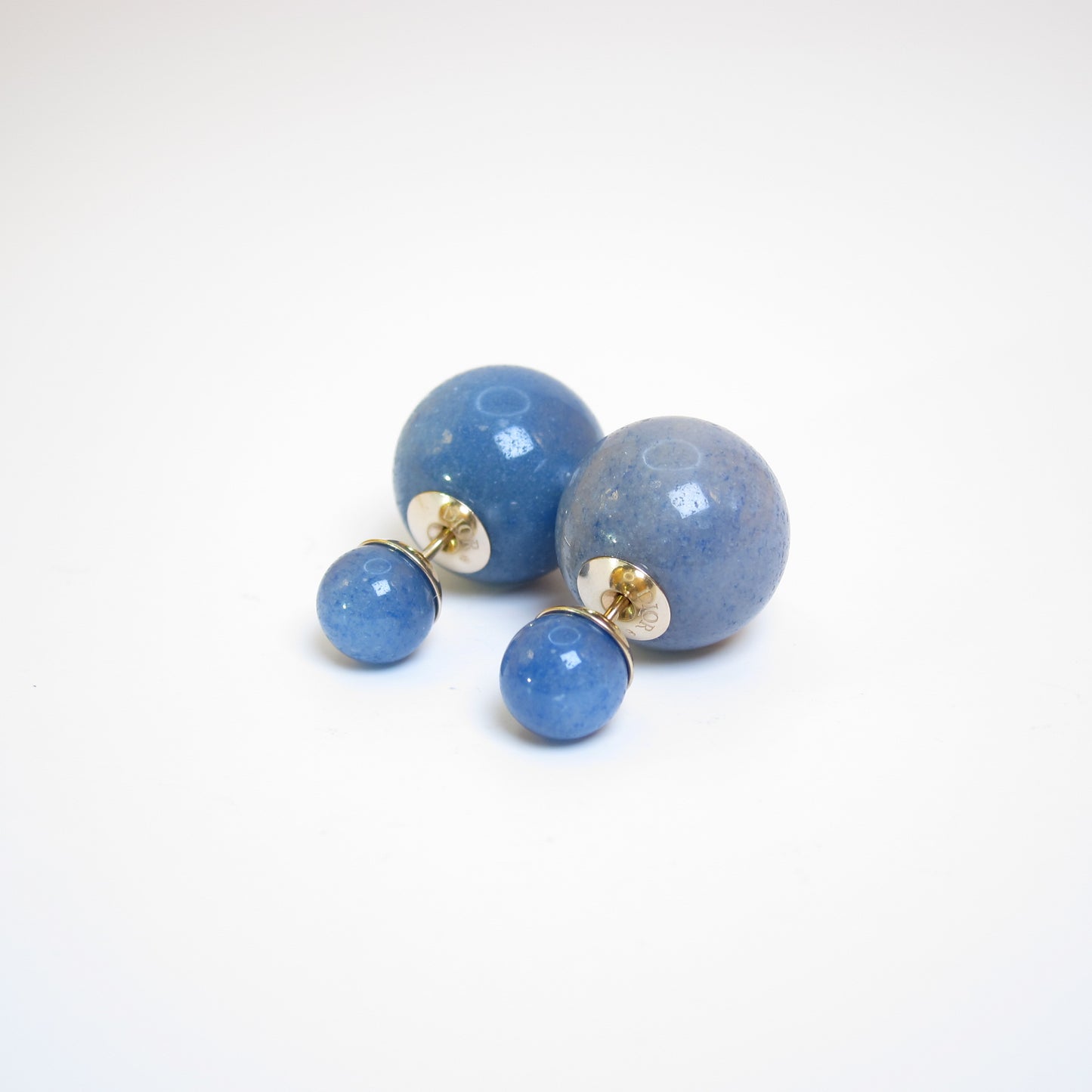 Christian Dior Vintage Blue Tribales Earrings