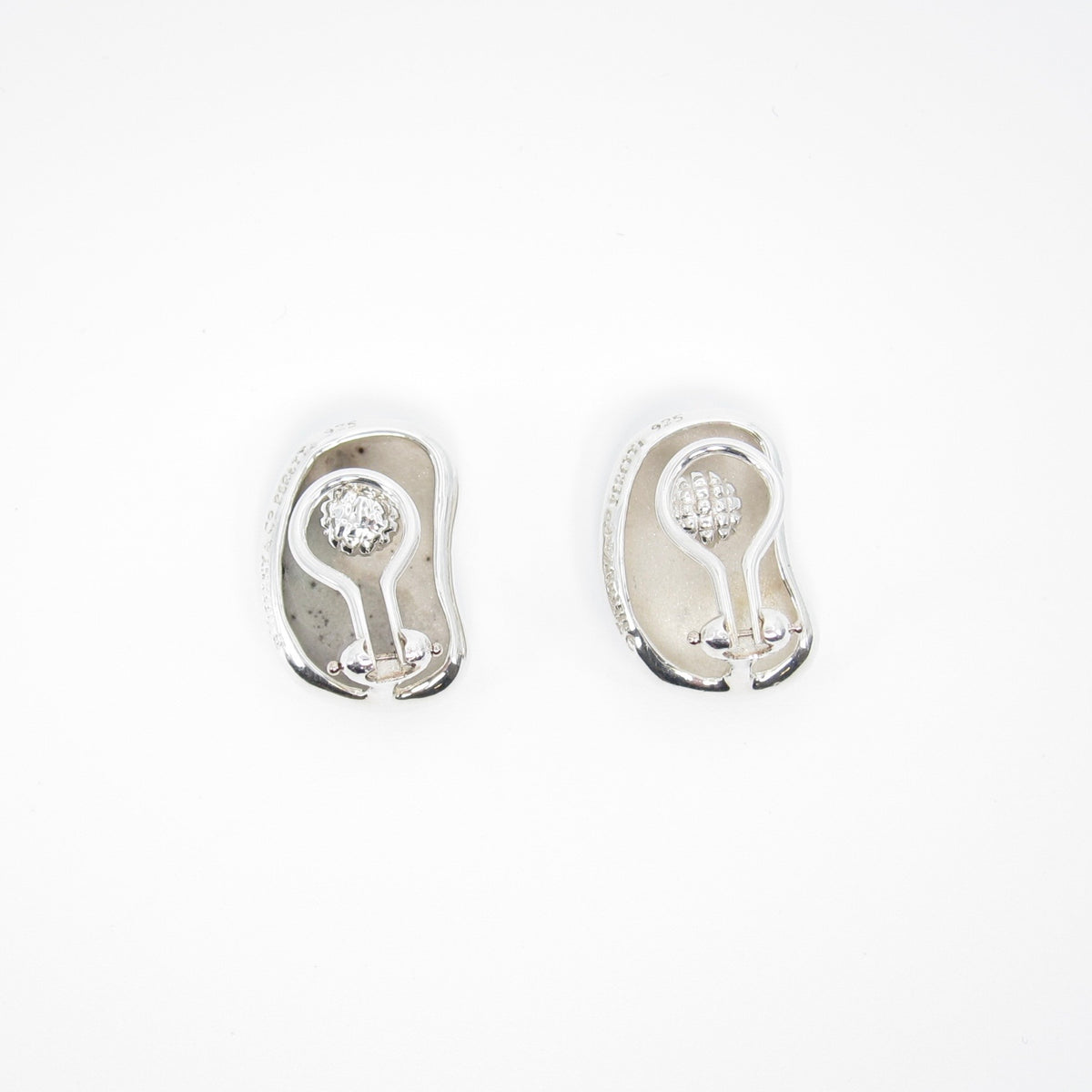 Tiffany & Co. Elsa Peretti 中古 Bean 豆形純銀耳夾