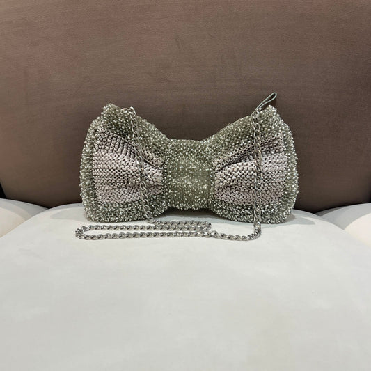 Anteprima Vintage Crystal Wire Ribbon Shoulder Bag