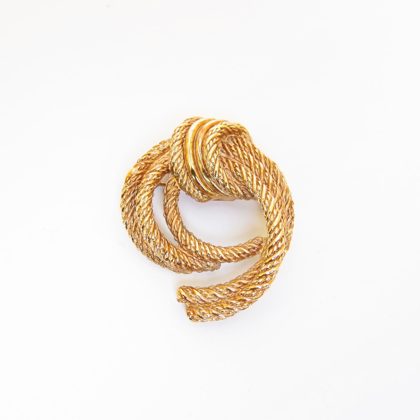Christian Dior Vintage Rope Golden Brooch
