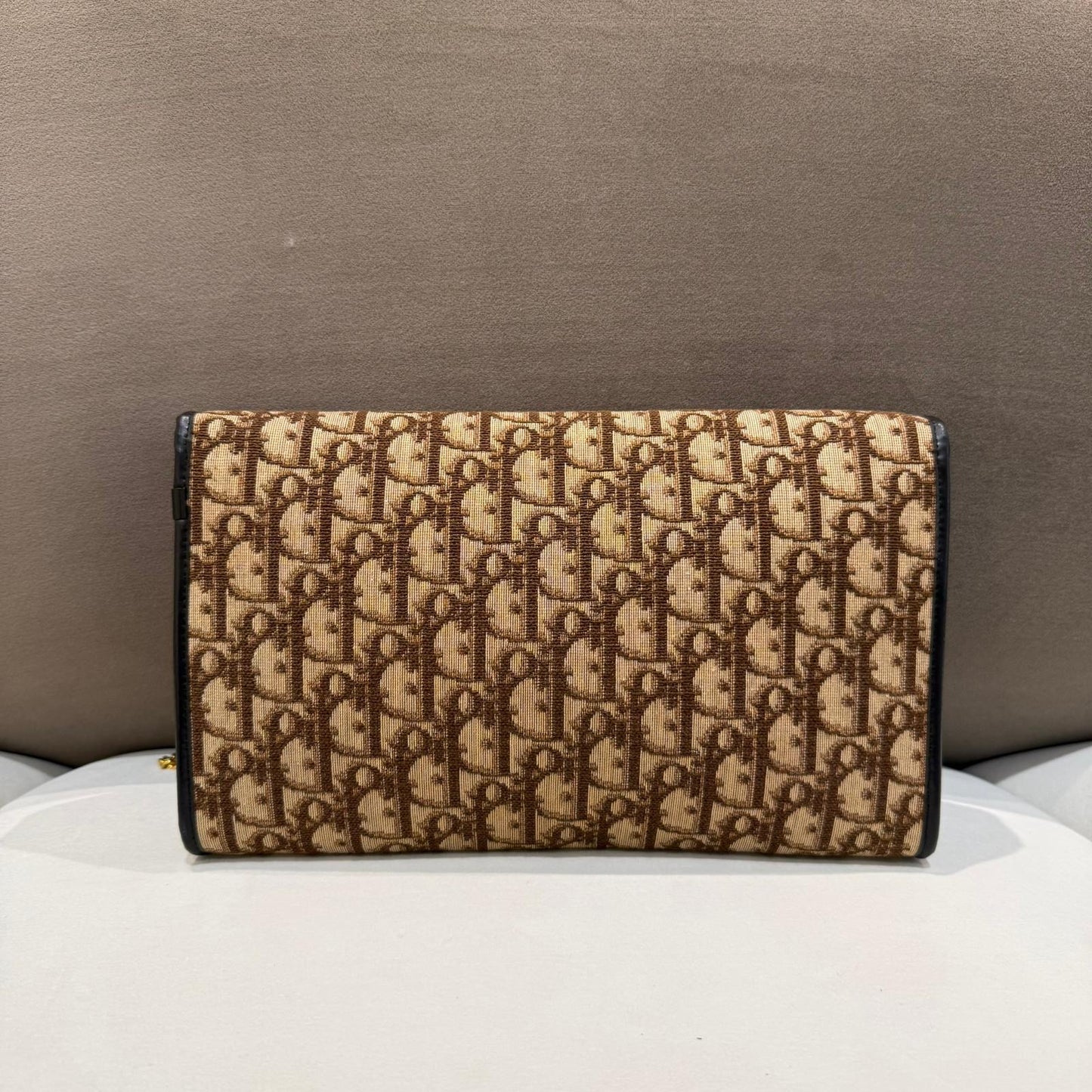 Christian Dior Vintage Trotter Monogram Canvas Chain Shoulder Bag