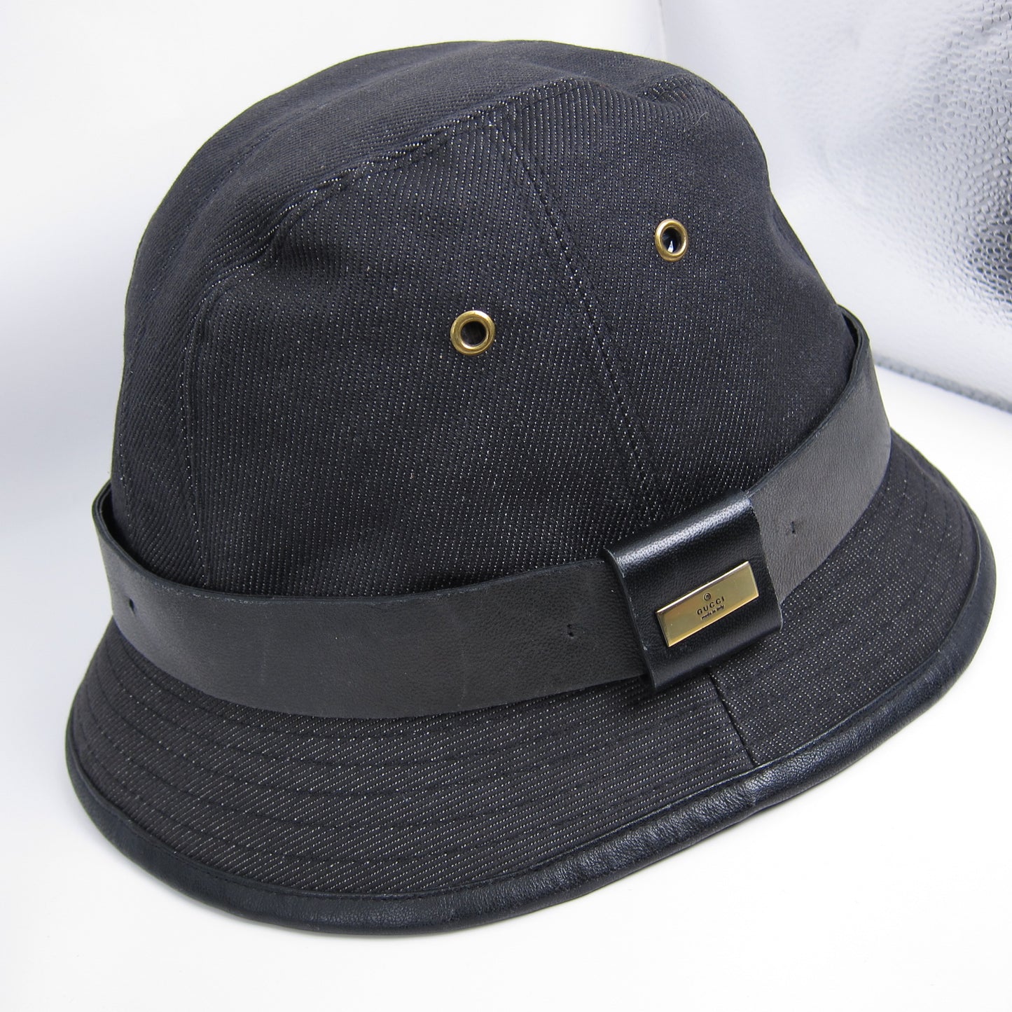 Gucci Vintage Black Demin Bucket Hat