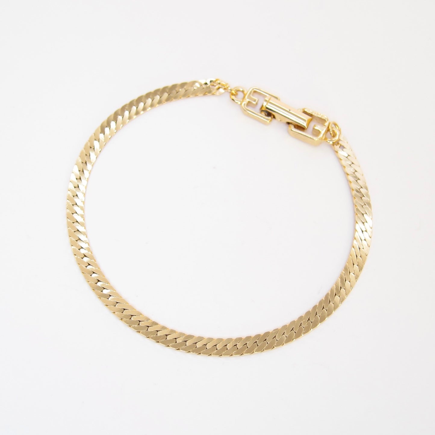 Givenchy Vintage Stylish Golden Link Chain Bracelet
