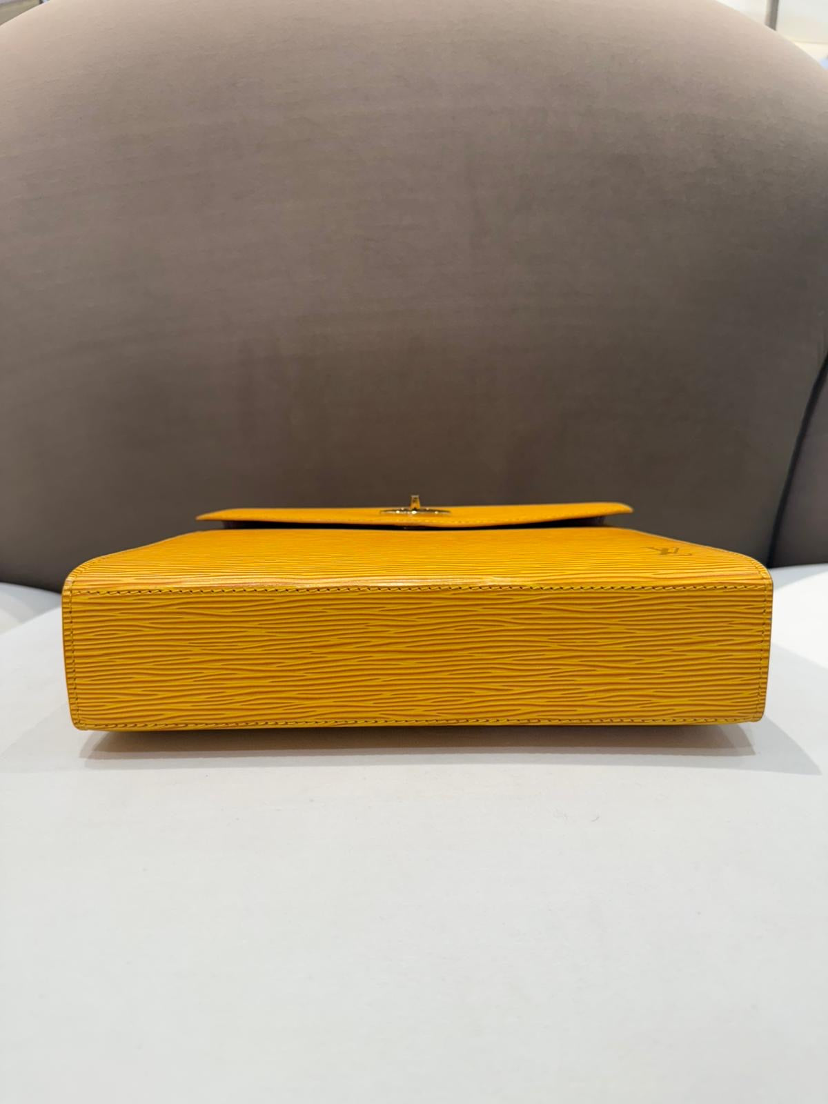 Louis Vuitton Vintage Epi Malesherbes Tassili Yellow Handbag