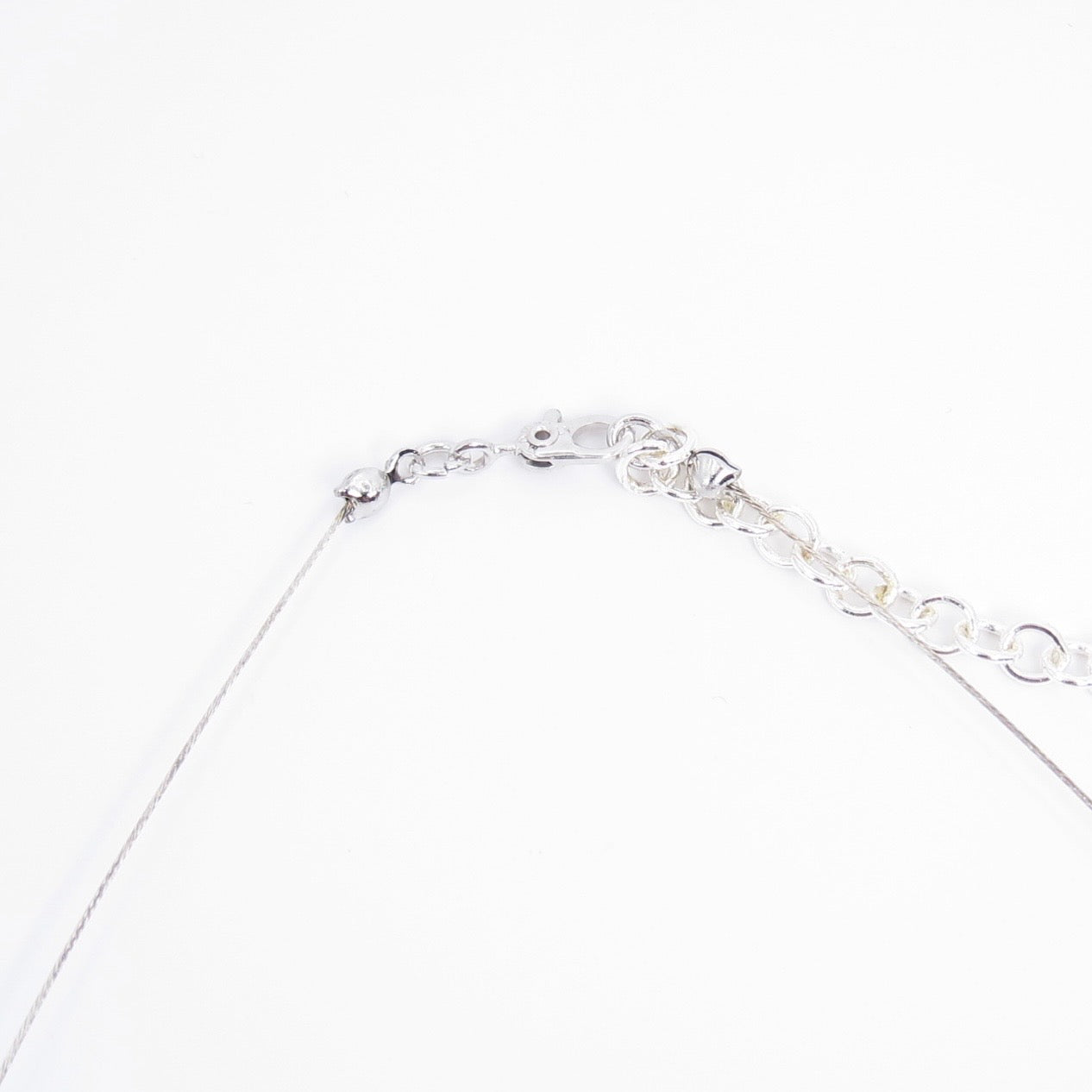 Monet Vintage Color Stone Silver Wire Choker