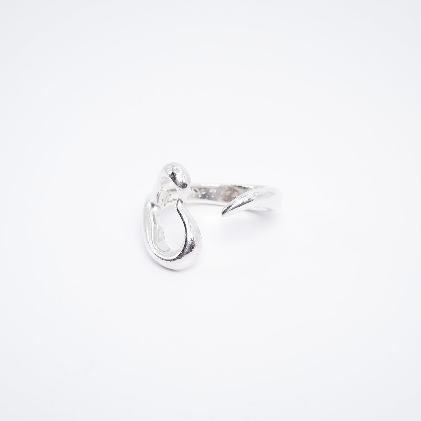 Tiffany Vintage Open Heart 925 Silver Ring