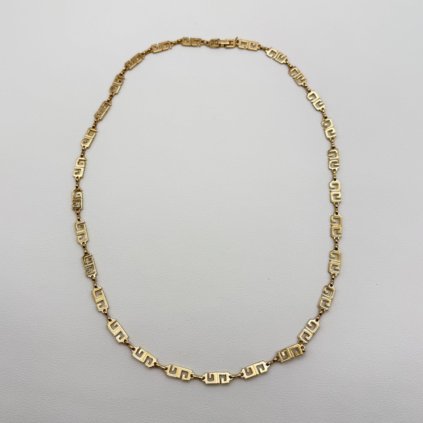 Givenchy Vintage Gg Logo Golden Long Necklace