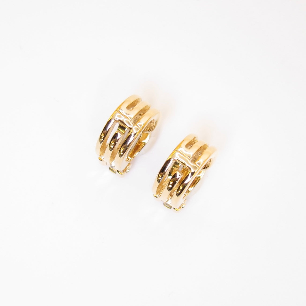 Givenchy Vintage GG Logo Golden Clip-on Earrings