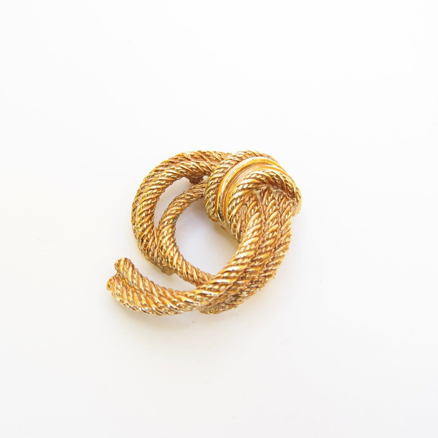 Christian Dior Vintage Rope Golden Brooch