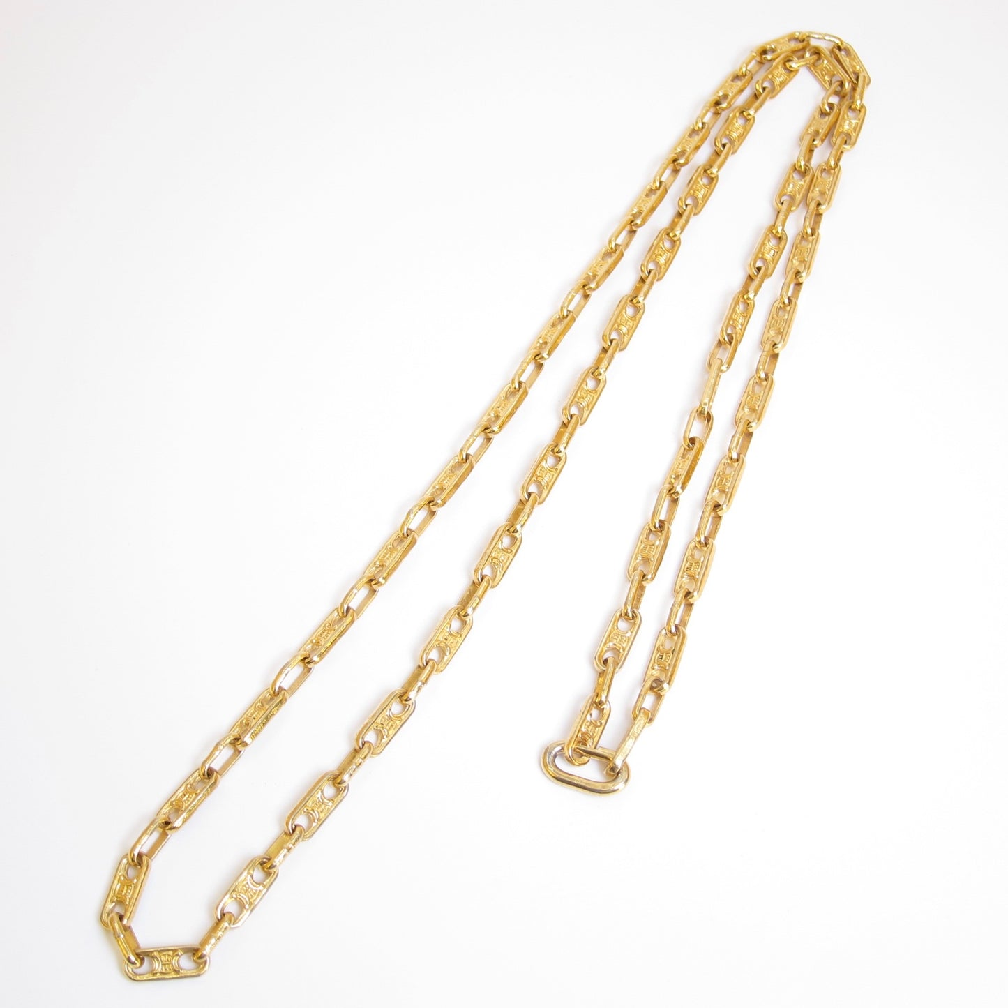 Celine Vintage Maillon Triomphe Long Chain Necklace