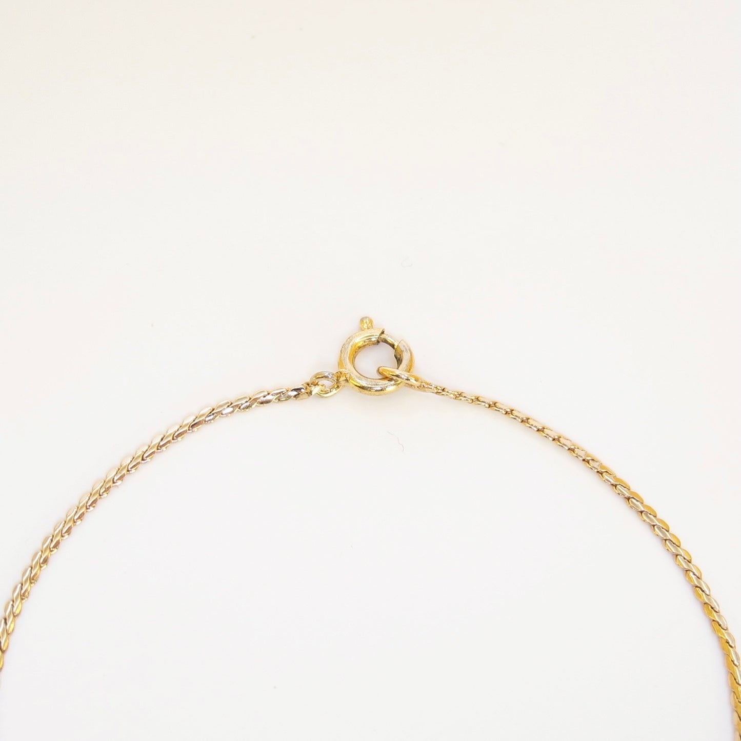 Christian Dior Vintage CD Logo with Rhinestone Golden Bracelet