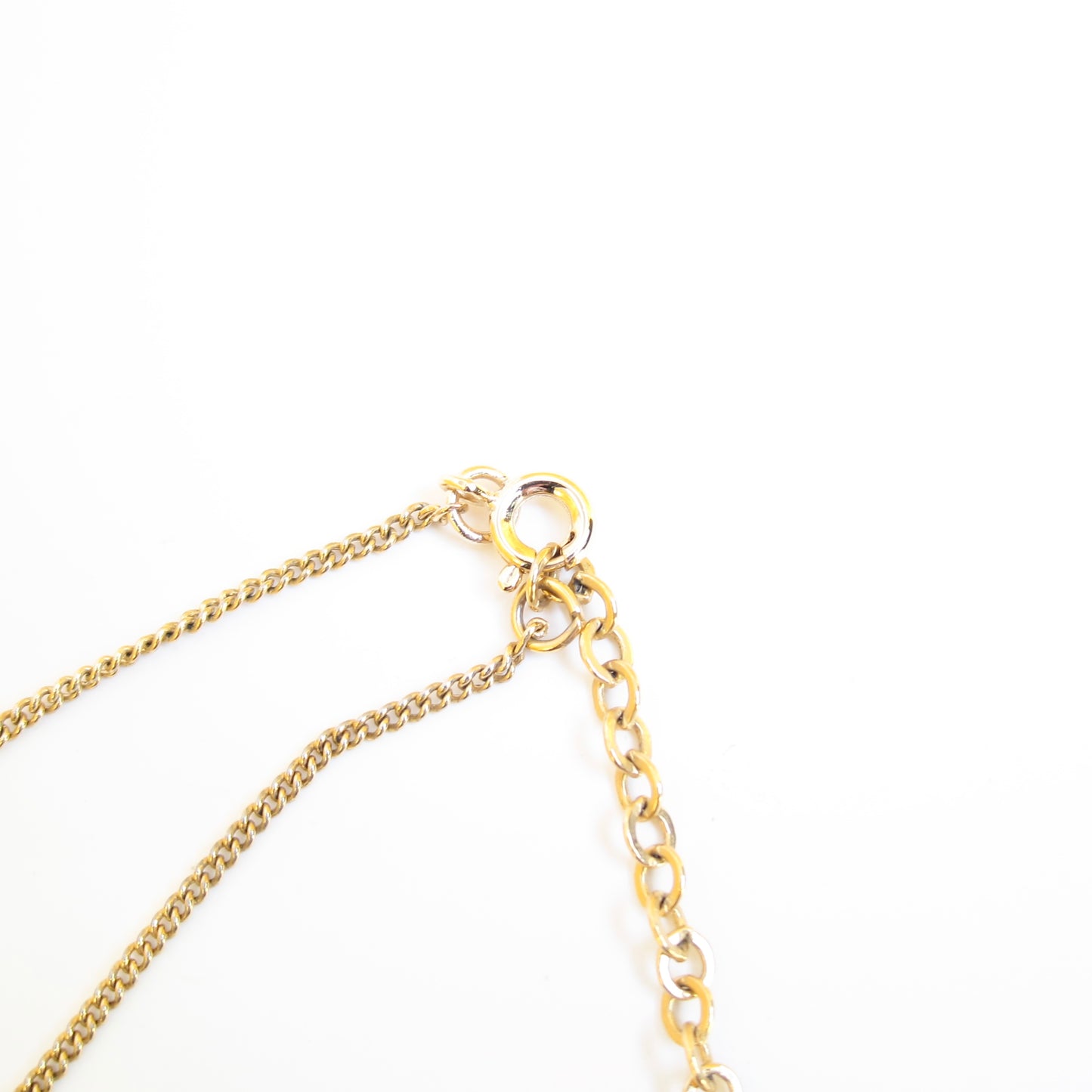 Christian Dior Vintage CD Logo in Oval Shape Golden Necklace