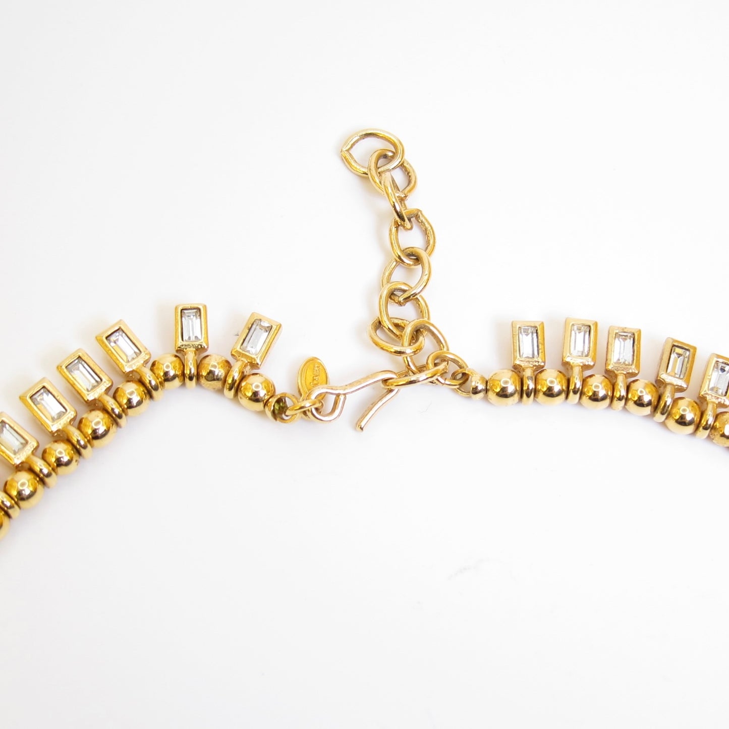 Monet Vintage Stylish Stone Golden Necklace
