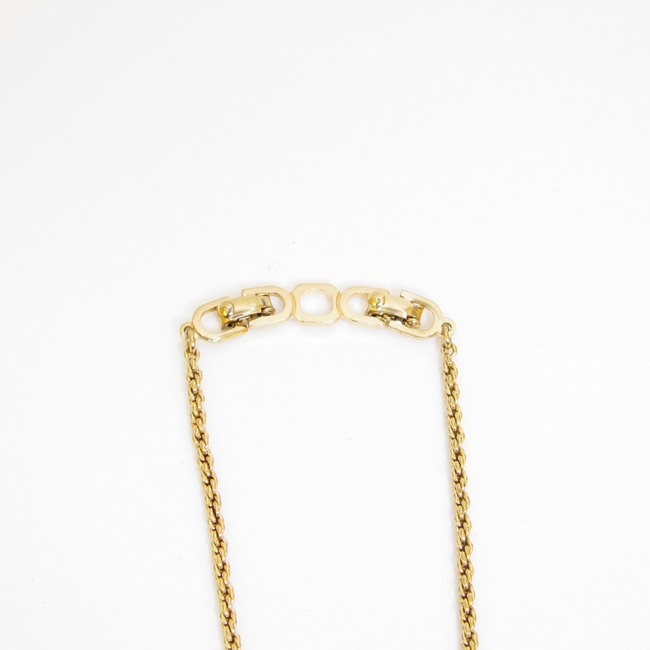 Christian Dior Vintage Black Enamel Crystal Collar Necklace