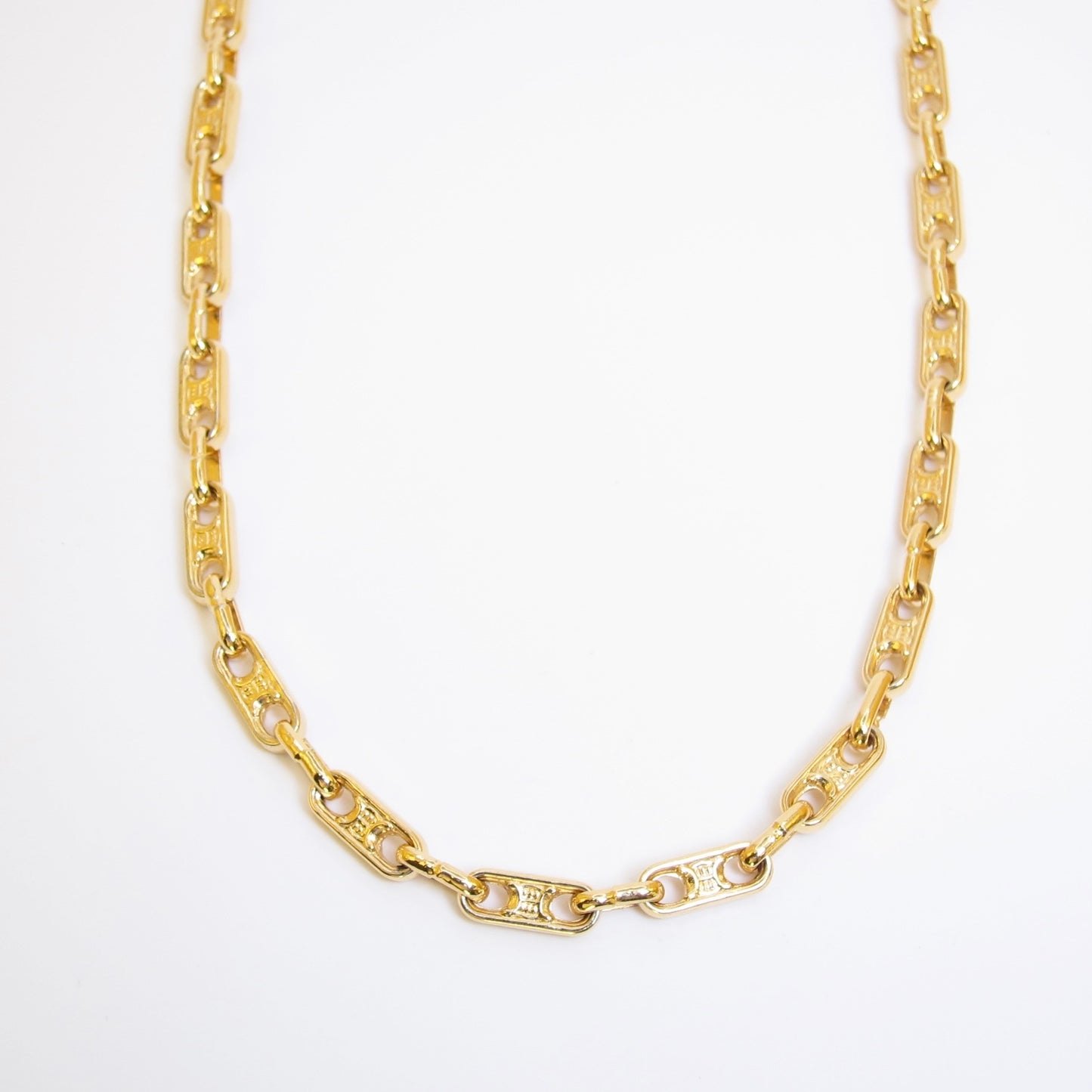 Celine Vintage Maillon Triomphe Long Chain Necklace