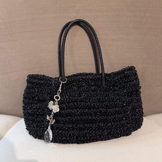Anteprima Black Wire Bag Charm Handbag | Hong Kong Vintage Store