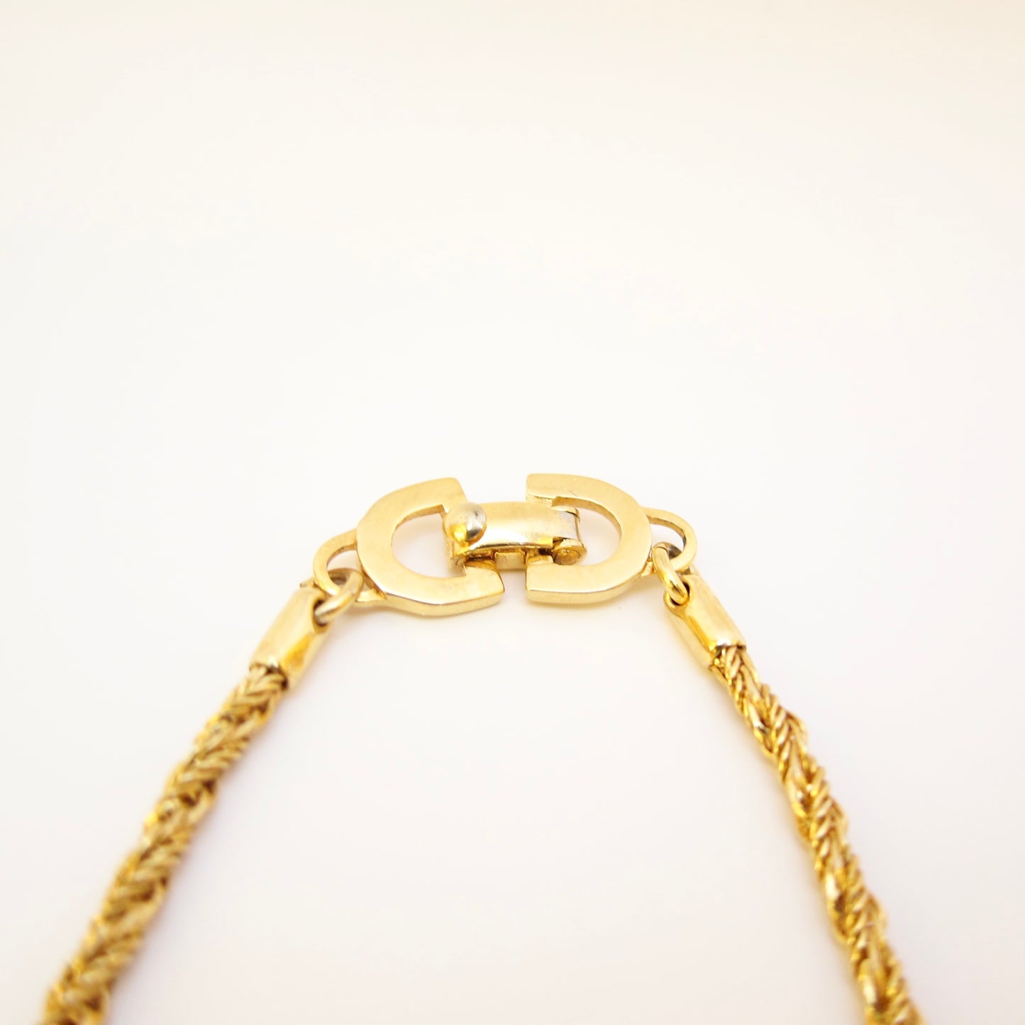 Christian Dior Vintage Twisted Chain Necklace