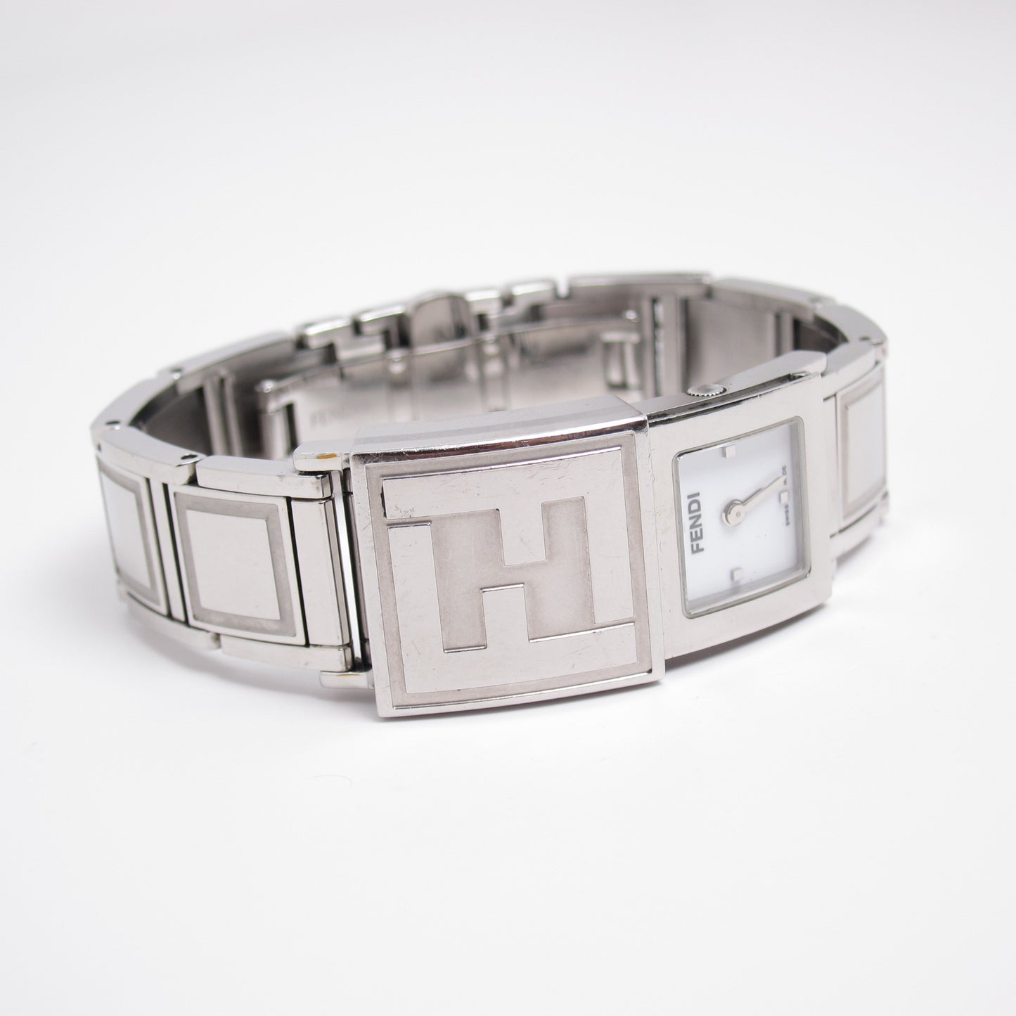 Fendi Vintage Secret FF Logo Sliding Cover Quartz Watch