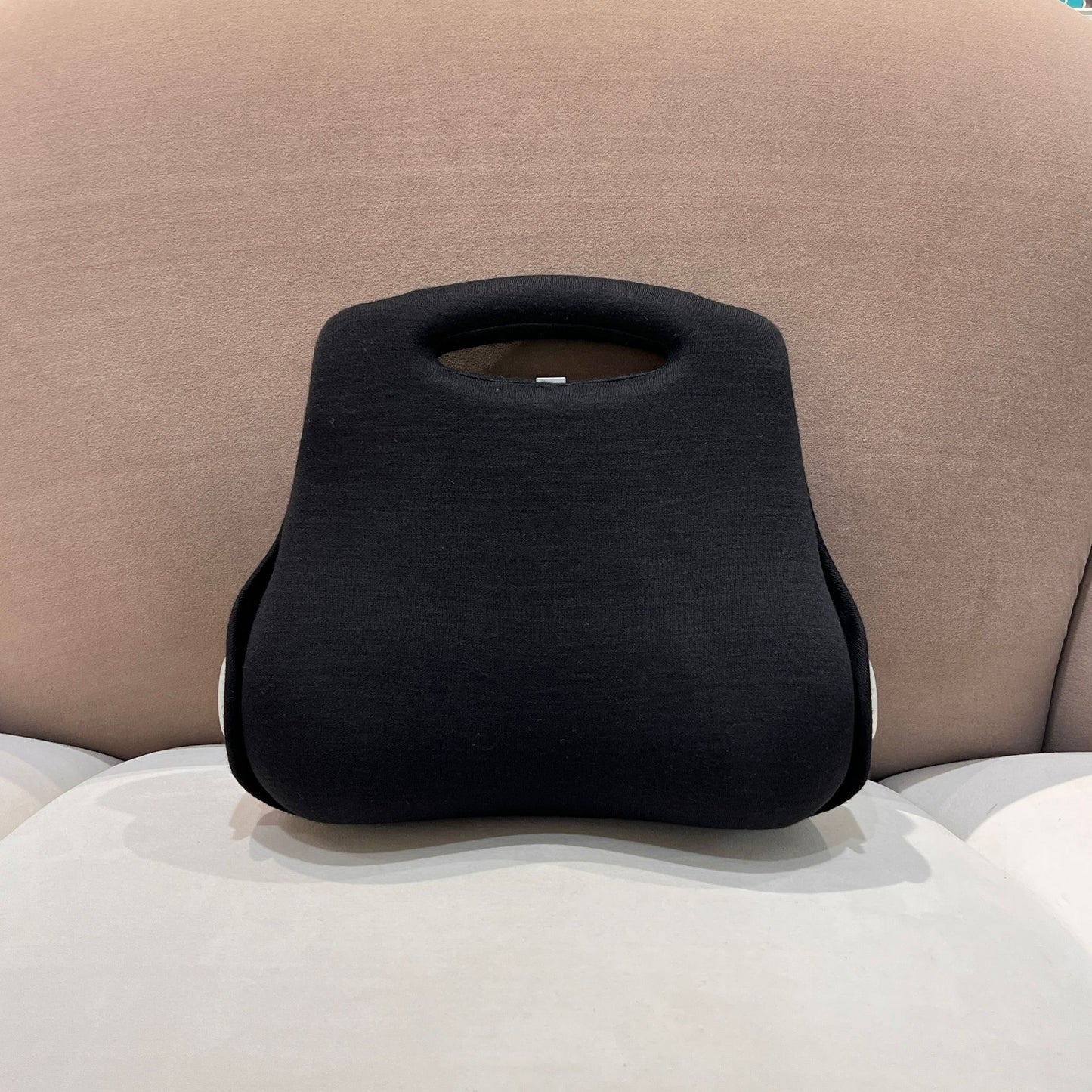 Chanel Vintage Black Hip Bag Sculptural Minimalist Design