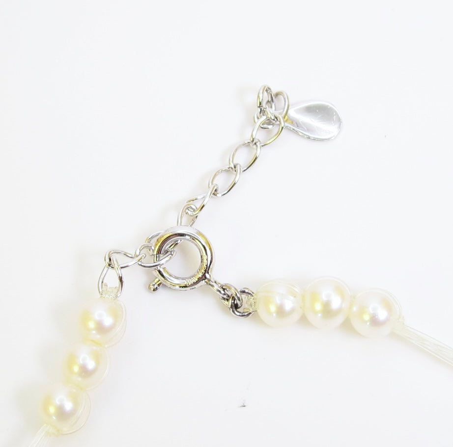 Tasaki Vintage Freshwater Pearl Necklace with Silver Buckle