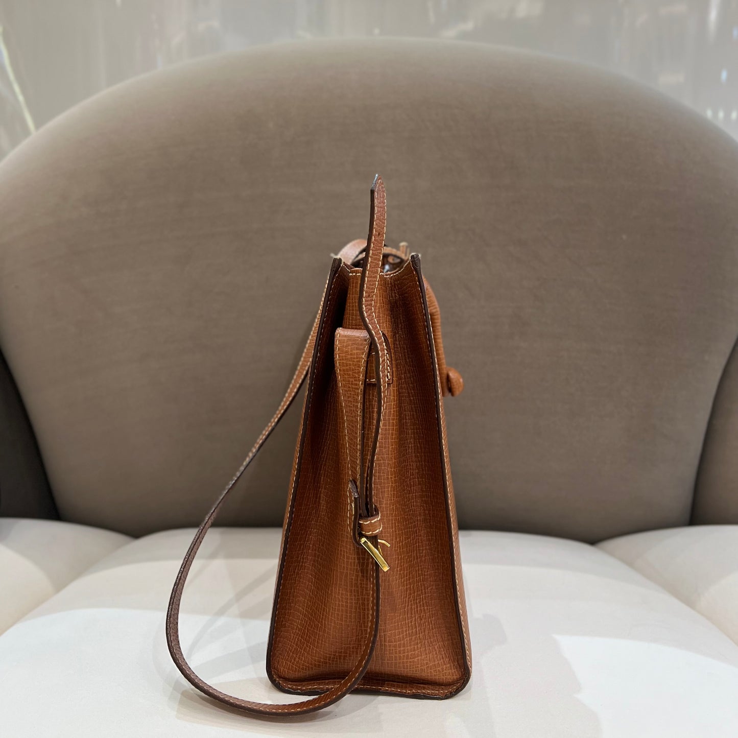 Loewe Vintage Brown Leather Shoulder Bag