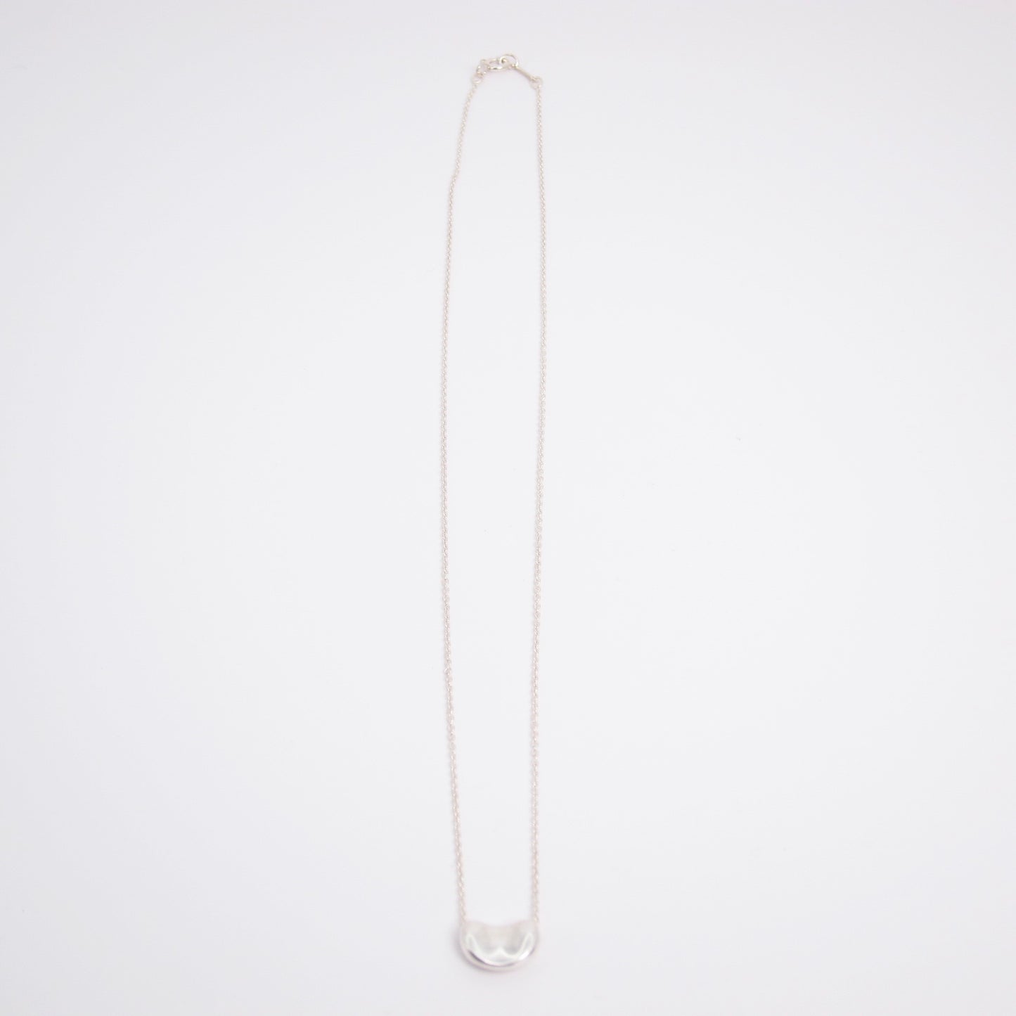 Tiffany Vintage 925 Silver Bean Pendant Necklace
