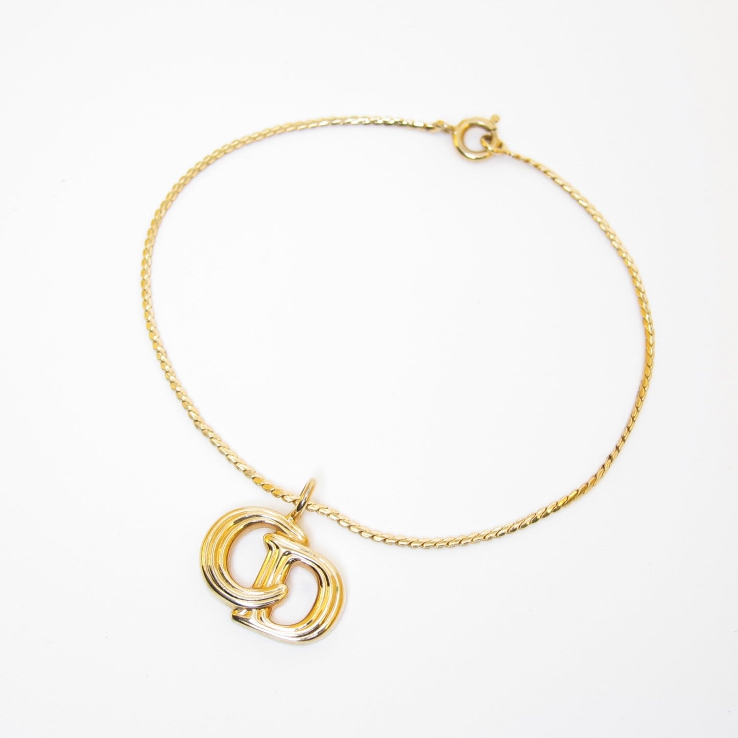 Christian Dior Vintage CD Charm Bracelet