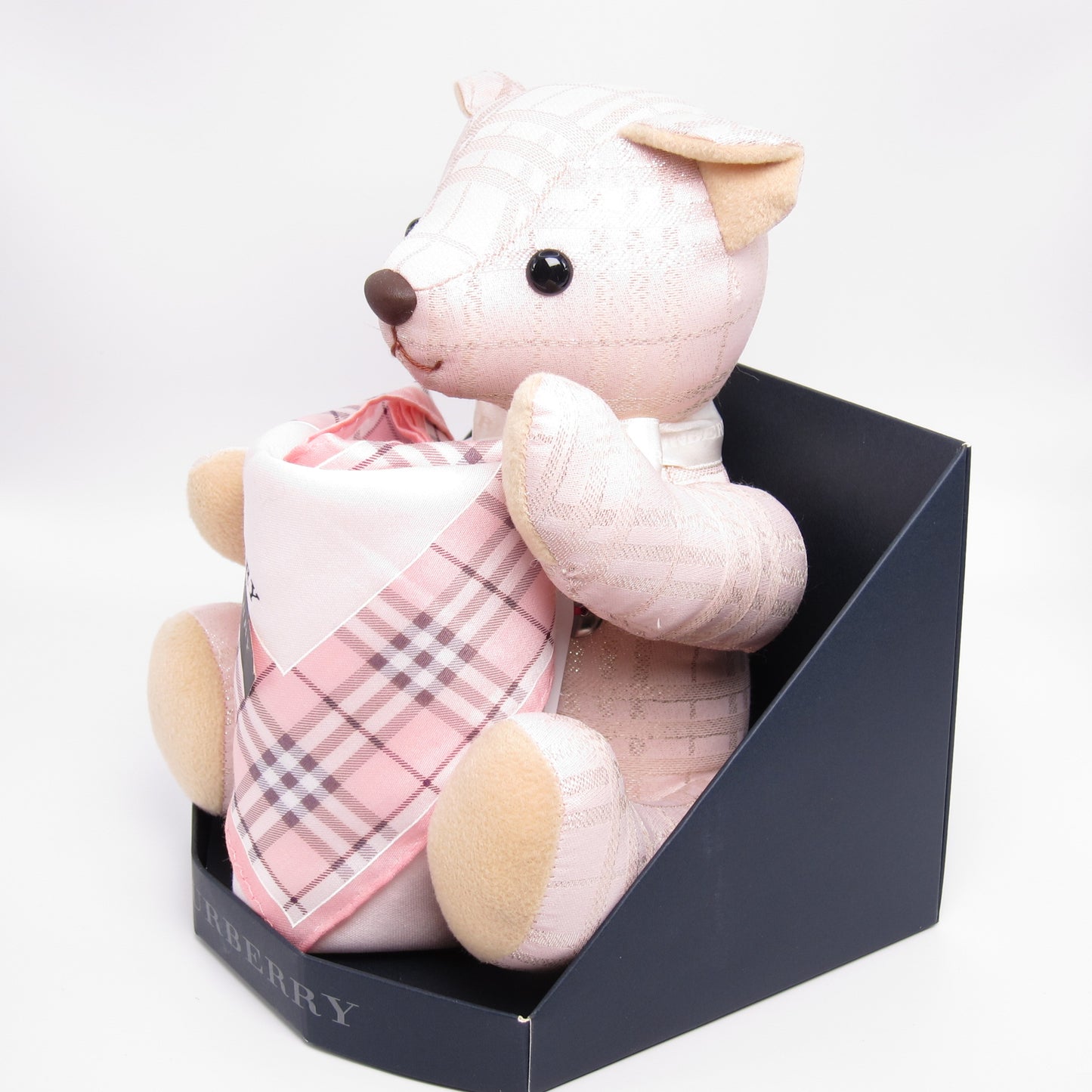 Burberry Vintage Teddy Bear and Handkerchief Box Set