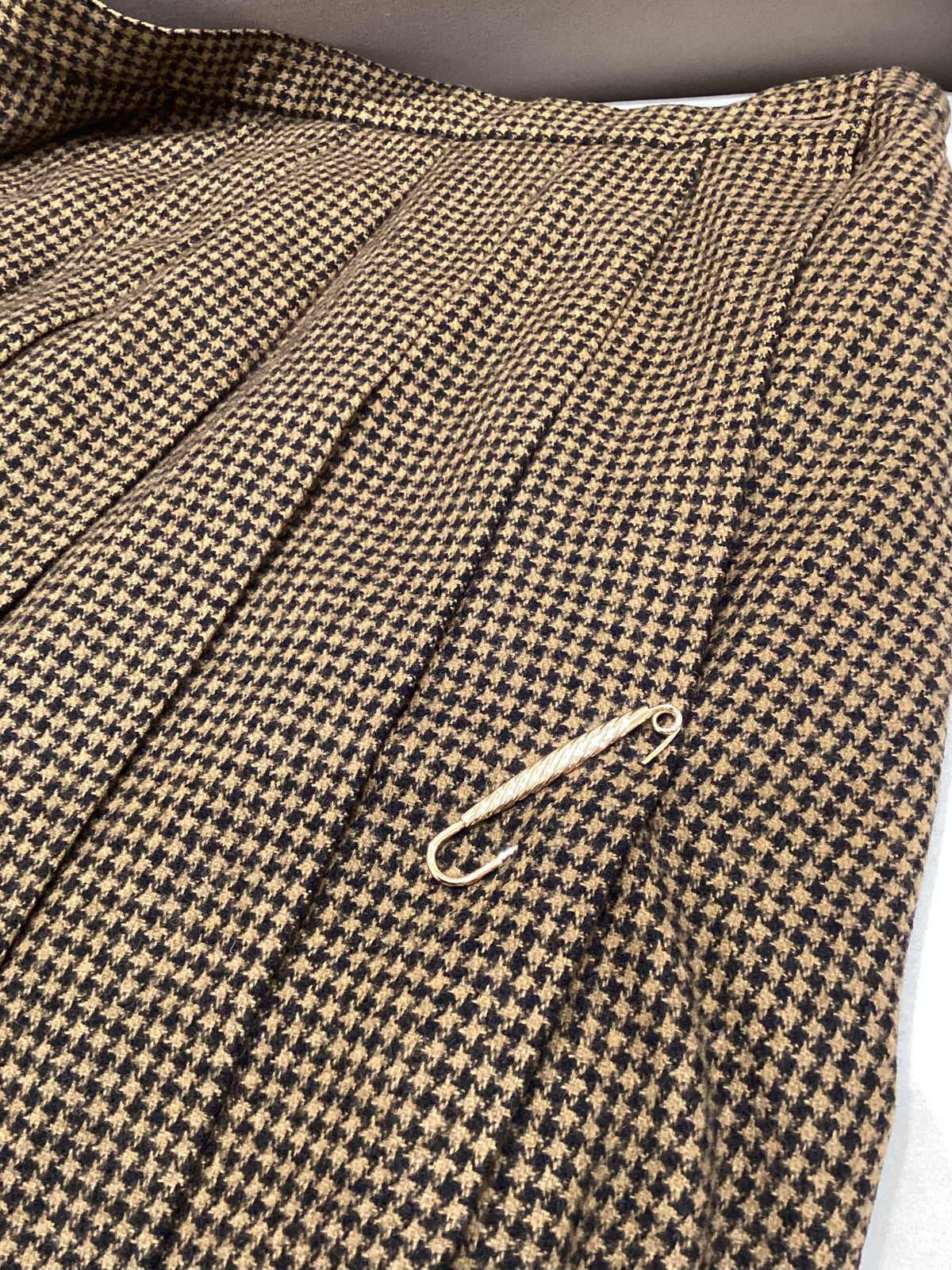 Christian Dior Vintage Brown Top and Bottom Setup Suit