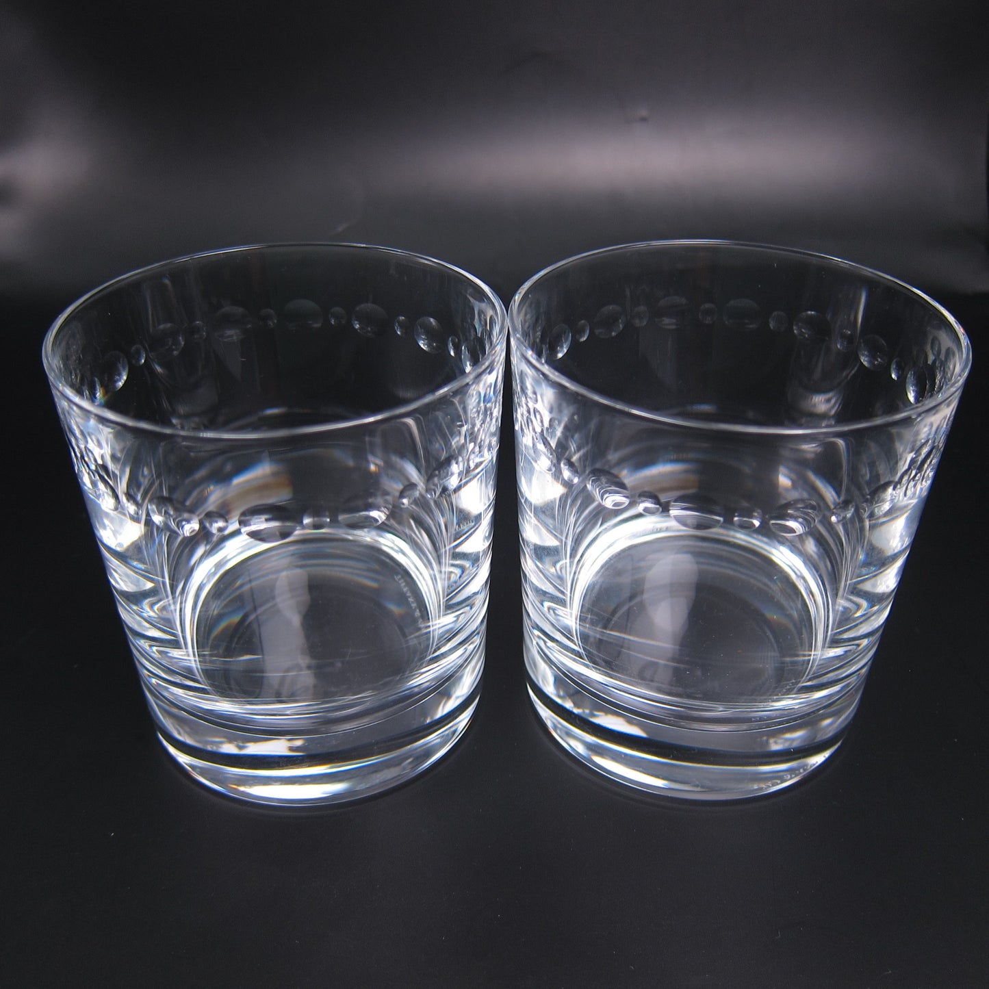 Tiffany Vintage Swing Crystal Rock Glasses Set of 2
