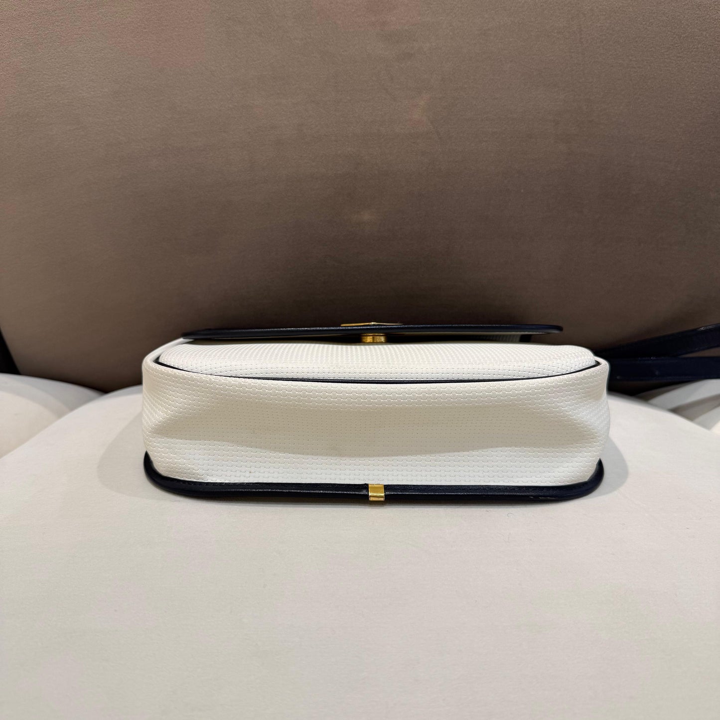 Yves Saint Laurent Vintage Cassandra Monochrome Shoulder Bag