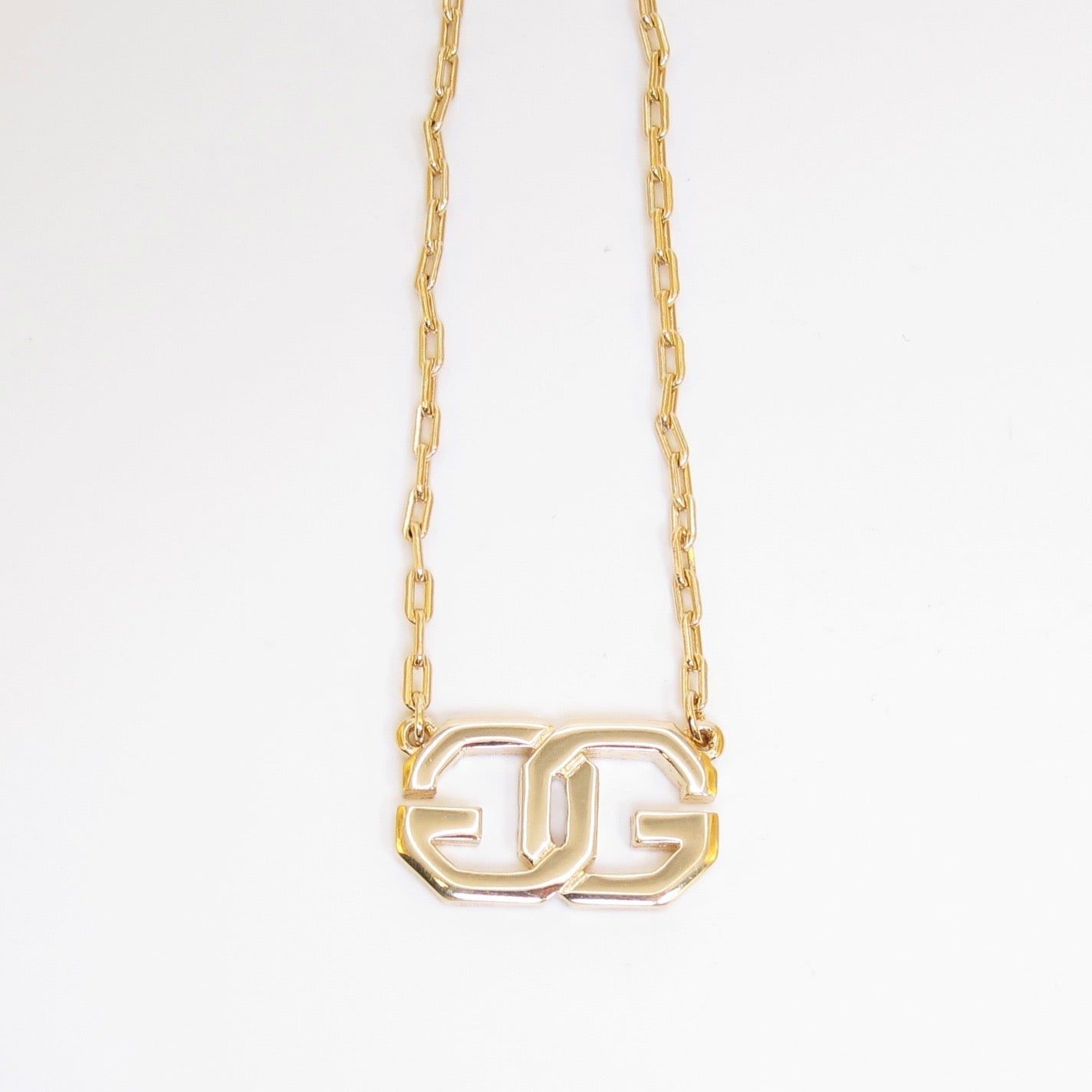Givenchy Vintage GG Logo Golden Necklace