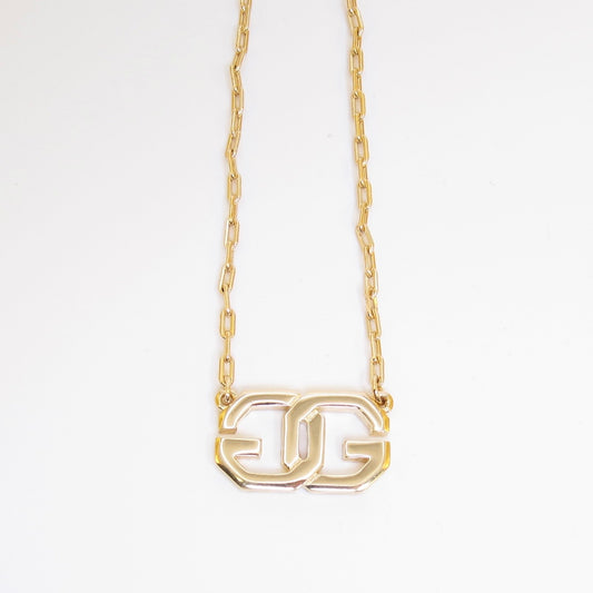 Givenchy Vintage GG Logo Golden Necklace