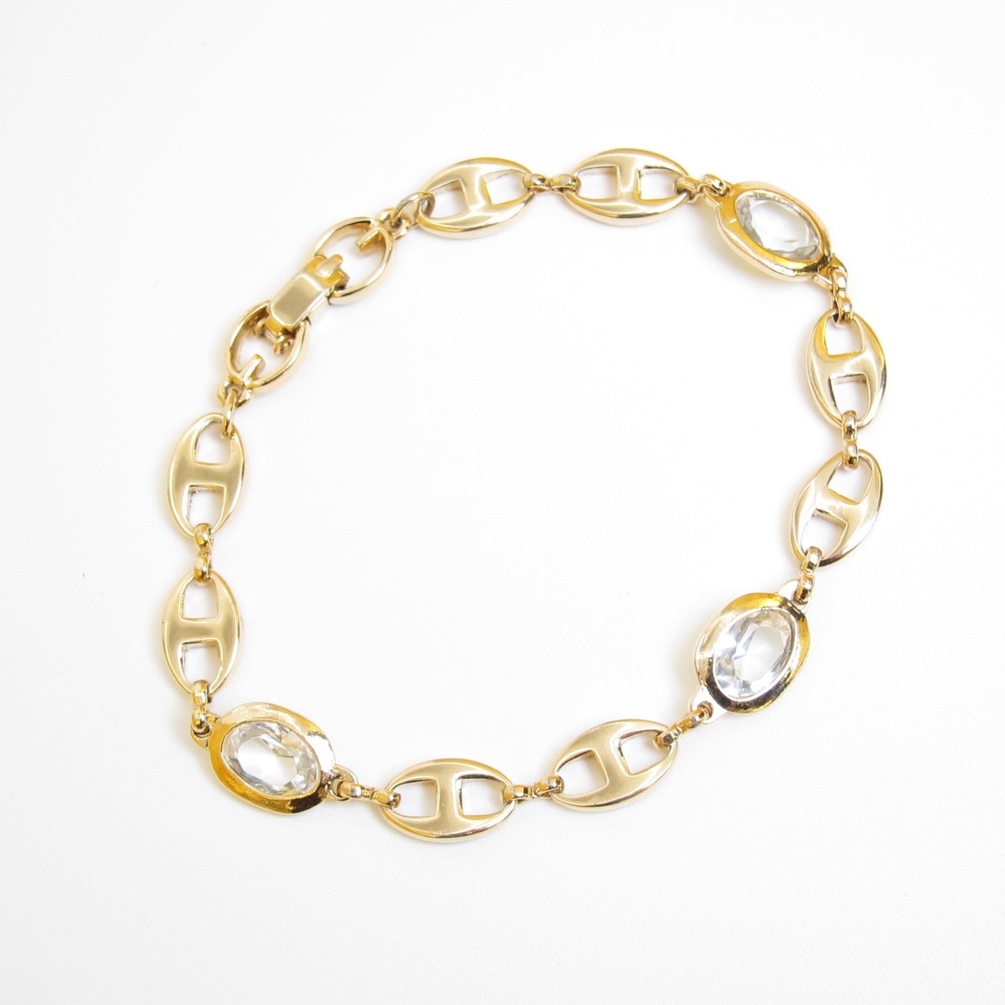 Givenchy Vintage Crystal Link Bracelet