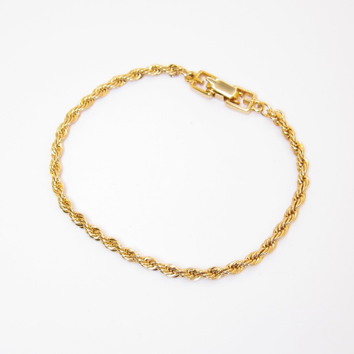 Givenchy Vintage Rope Chain Golden Bracelet