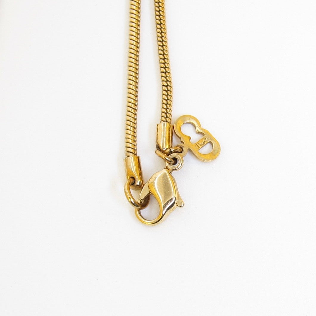 Christian Dior Vintage Trotter Tassel Necklace
