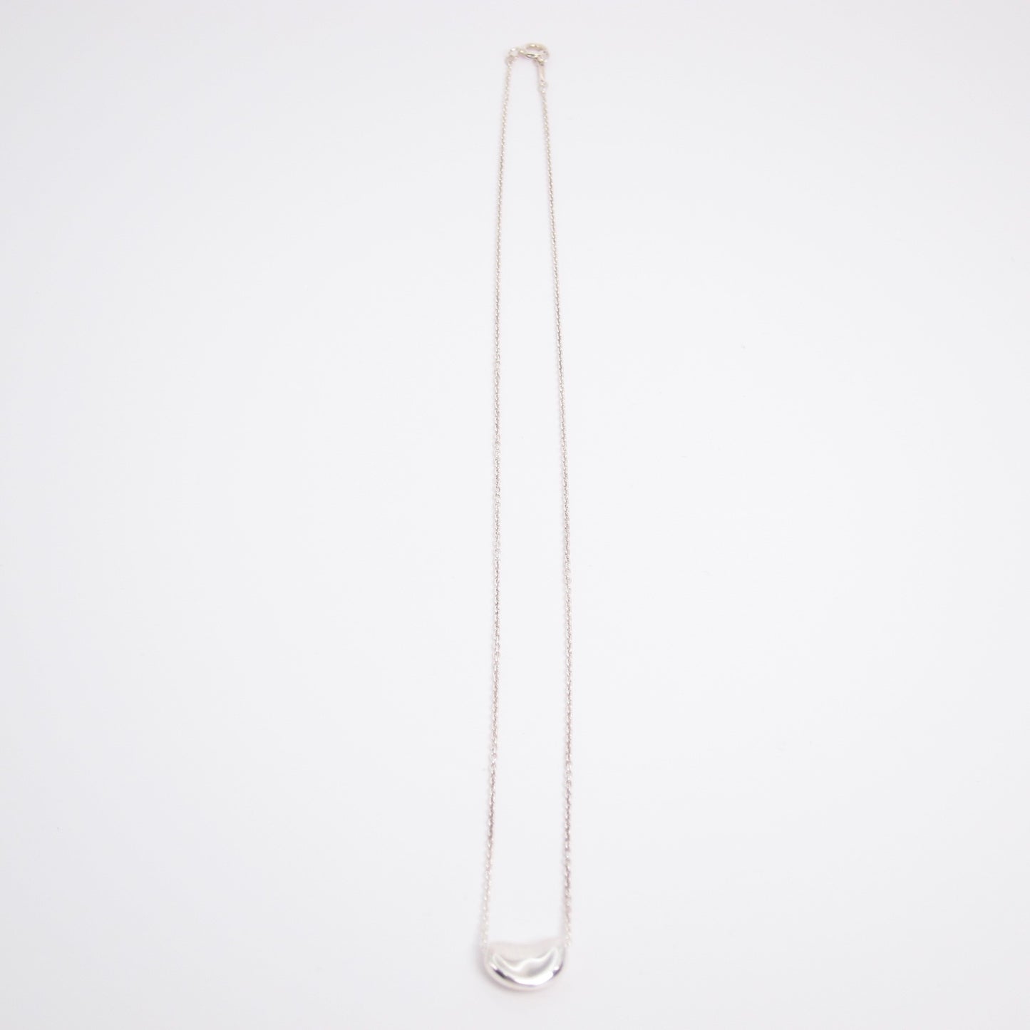 Tiffany Vintage 925 Silver Bean Pendant Necklace