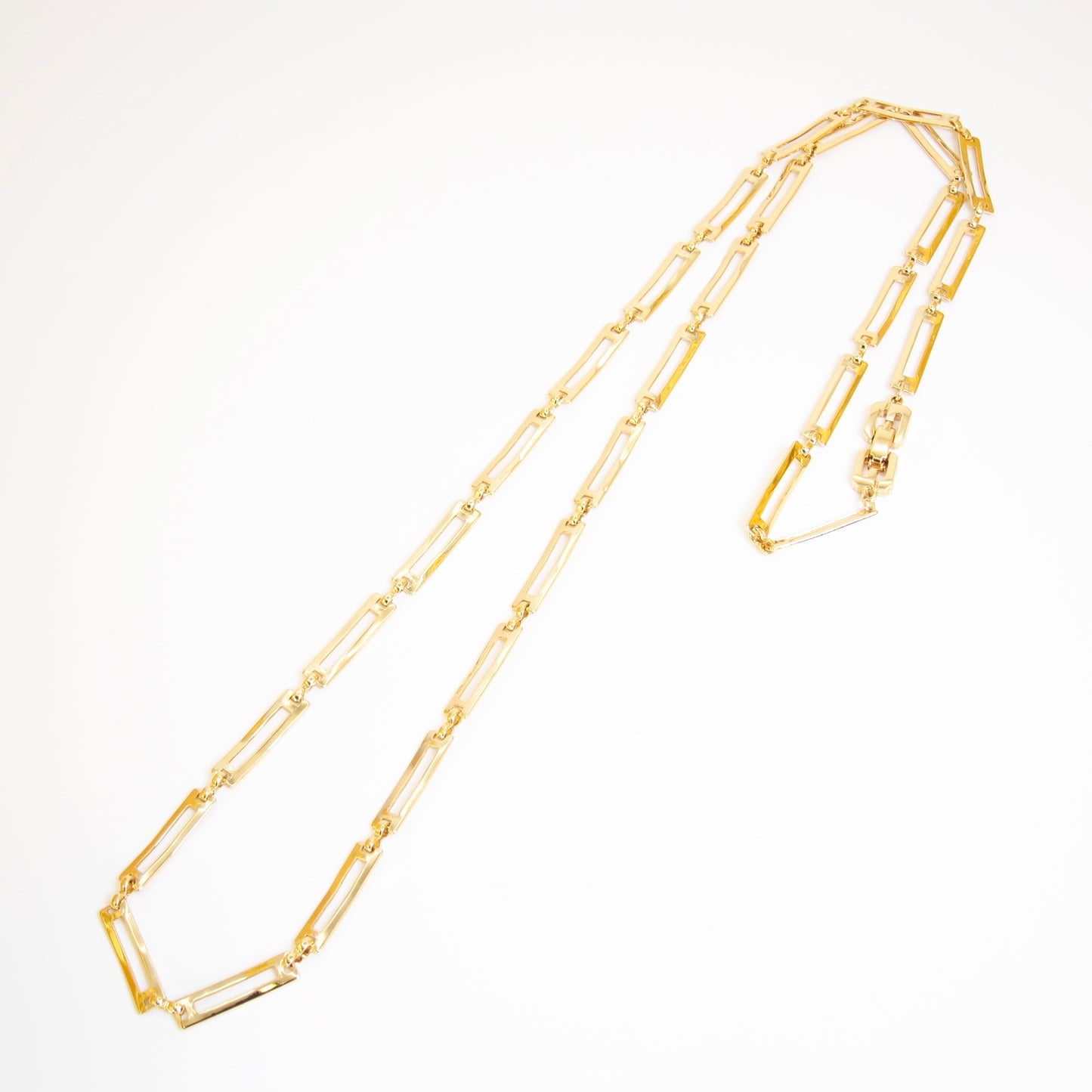 Givenchy Vintage Stylish Golden Long Necklace