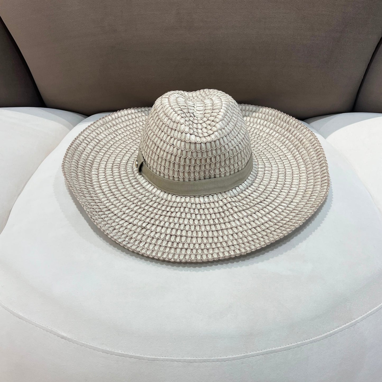 Giorgio Armani Vintage Straw Sun Hat