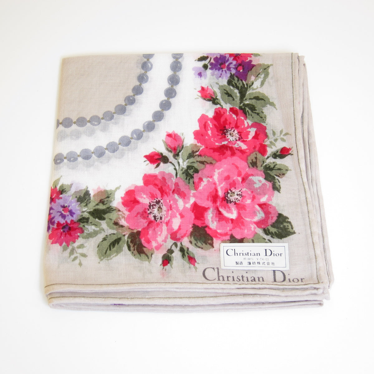 Christian Dior 花卉印花手帕套裝