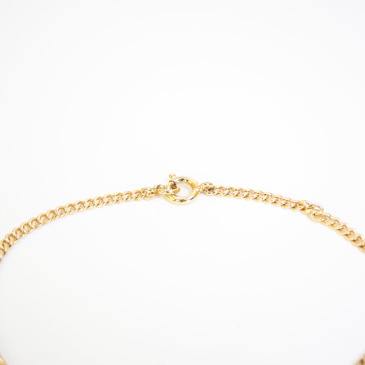 Christian Dior Vintage Dior Logo in Circle Golden Bracelet