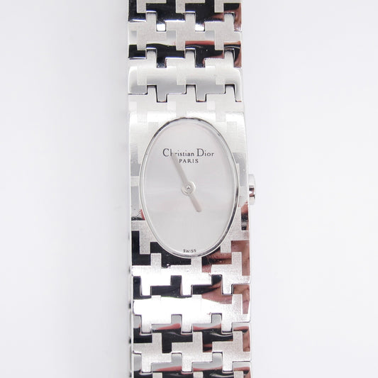 Christian Dior Vintage Miss Dior Black Face Silver Watch