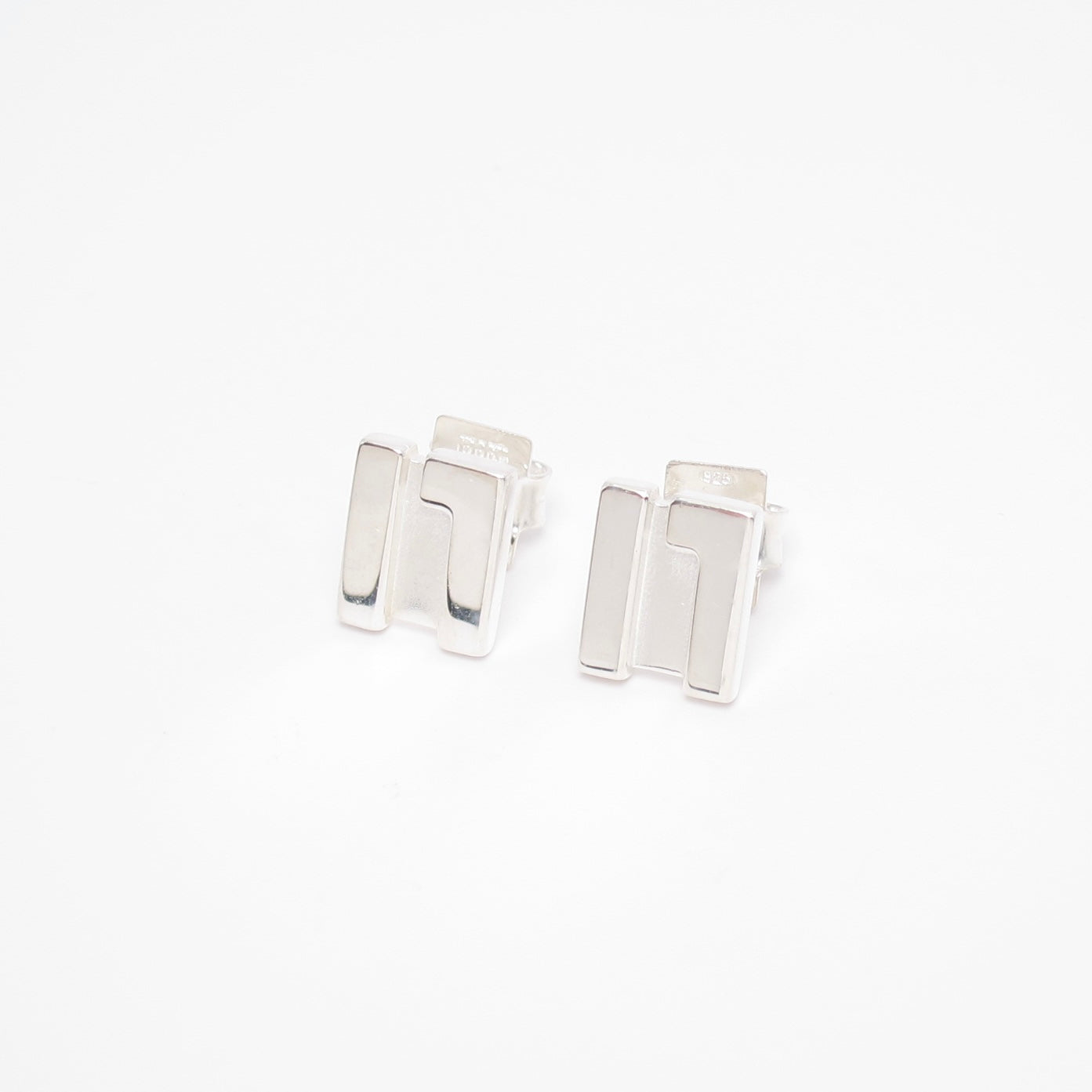 Gucci Vintage G Logo 925 Silver Earrings