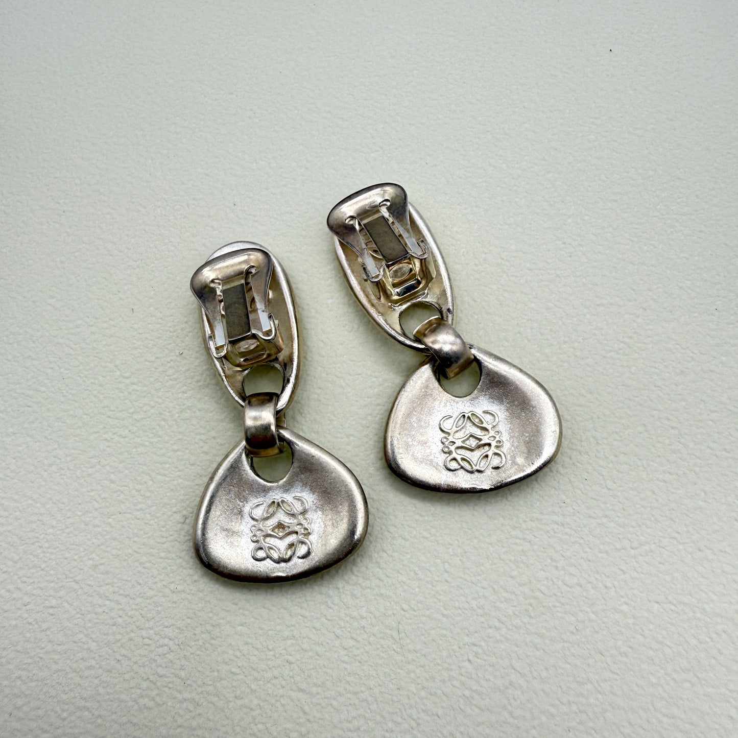 Loewe Vintage Stylish Golden Clip-on Earrings