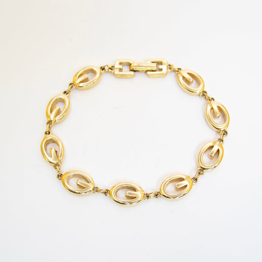 Givenchy Vintage G Logo Golden Bracelet