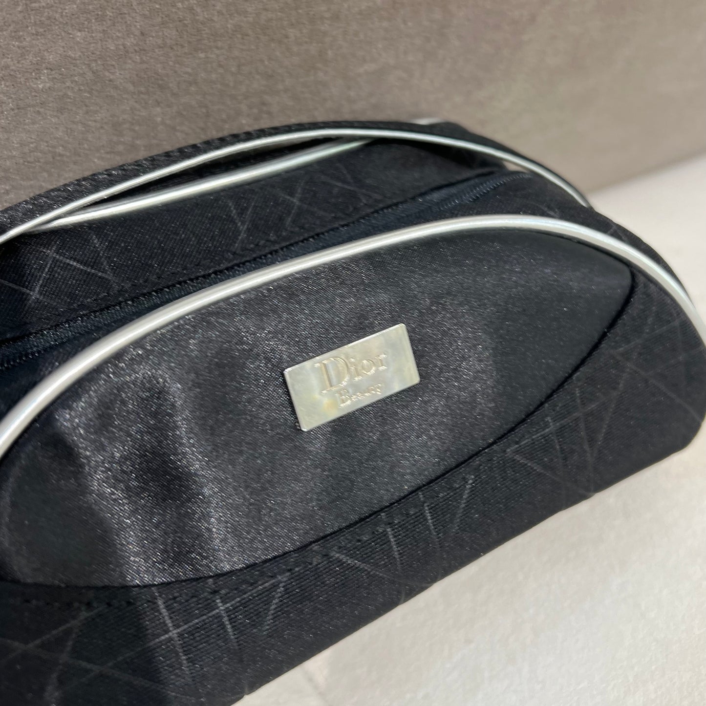 Christian Dior Vintage Silver Logo Mini Handbag