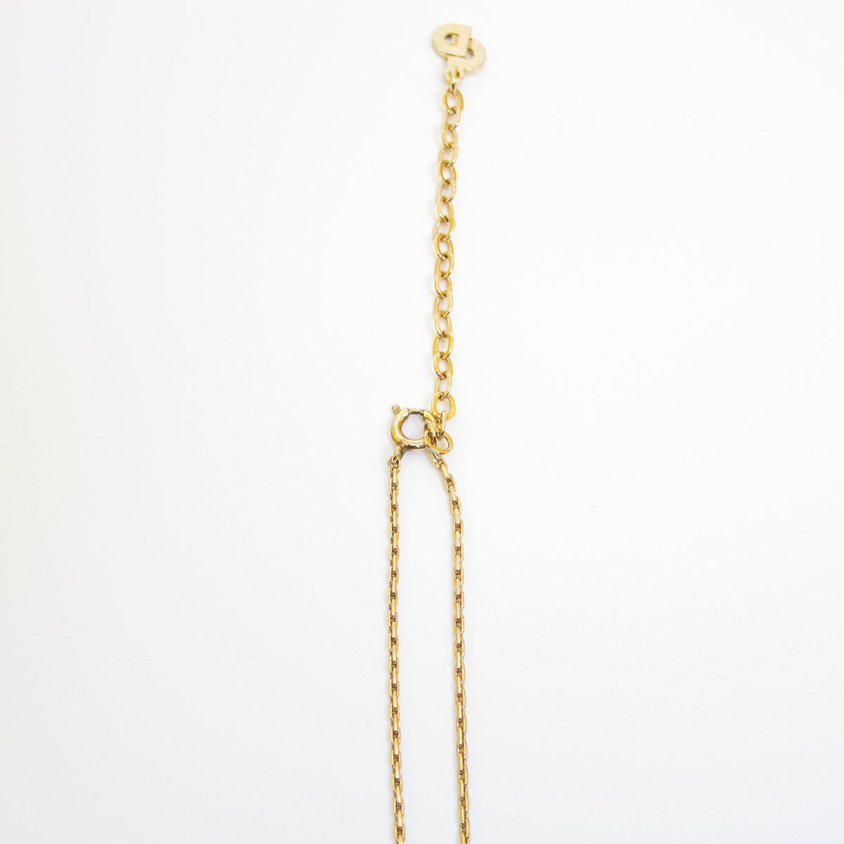 Christian Dior Vintage Triple Crystal Bar Necklace
