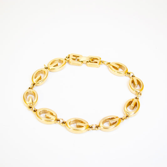 Givenchy Vintage G Logo Golden Bracelet