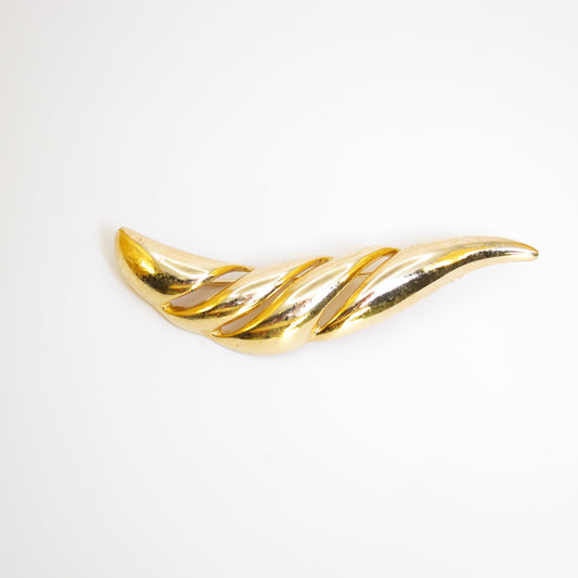 Christian Dior Vintage Stylish Golden Brooch