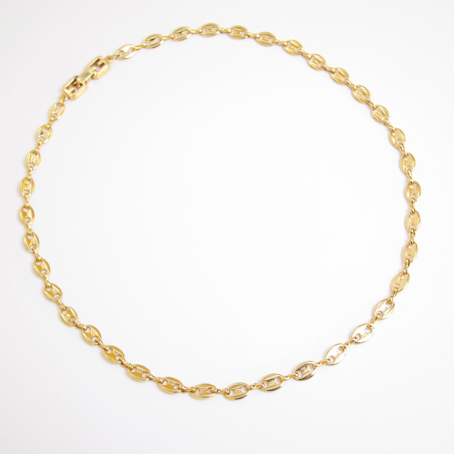 Givenchy Vintage Anchor Link Chain Golden Necklace
